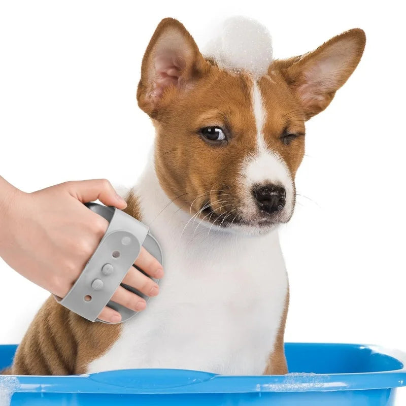 Soft Rubber Dog Brush Comb Cat Bath Brush Rubber Glove Hair Fur Grooming Massage Brush for Dog Cats Pet Bath Supplies